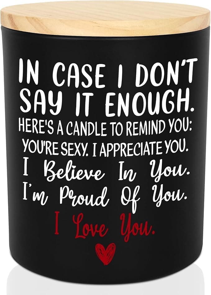 TEEZWONDER Anniversary Wedding Gifts for Women Men - Long Lasting Vanilla Lavender Candle 10 Oz - Birthday Romantic Gifts for Him Her, Girlfriend Boyfriend Birthday Gift Ideas, Gift for Husband Wife - Image 1